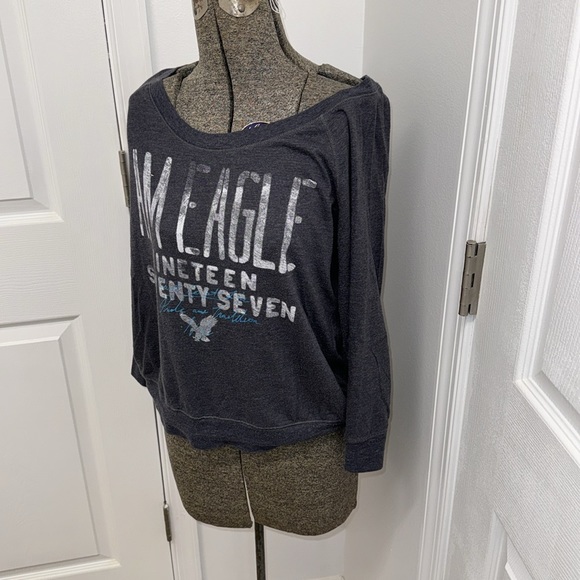 Women’s size L  American Eagle Outfitters Graphic 3/4 Tee - Picture 3 of 9